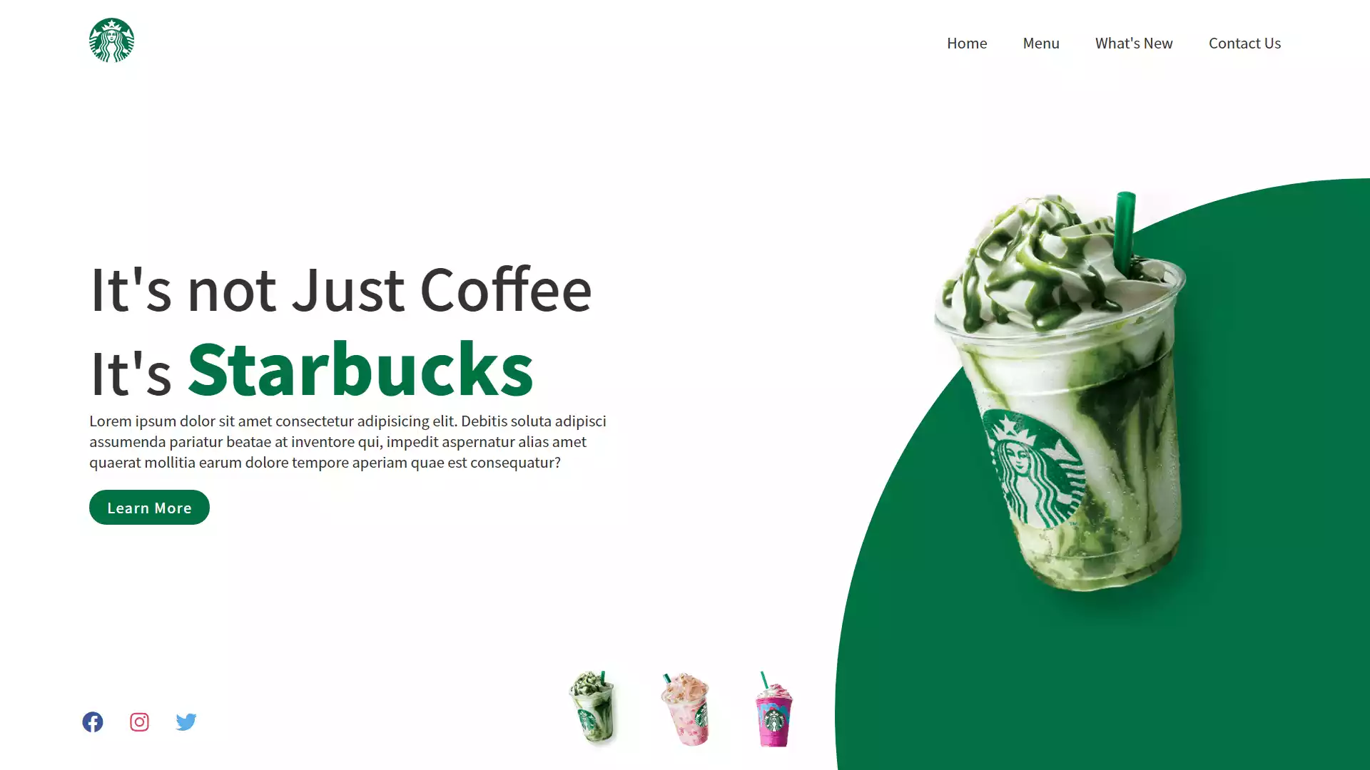 Starbucks Landing Page