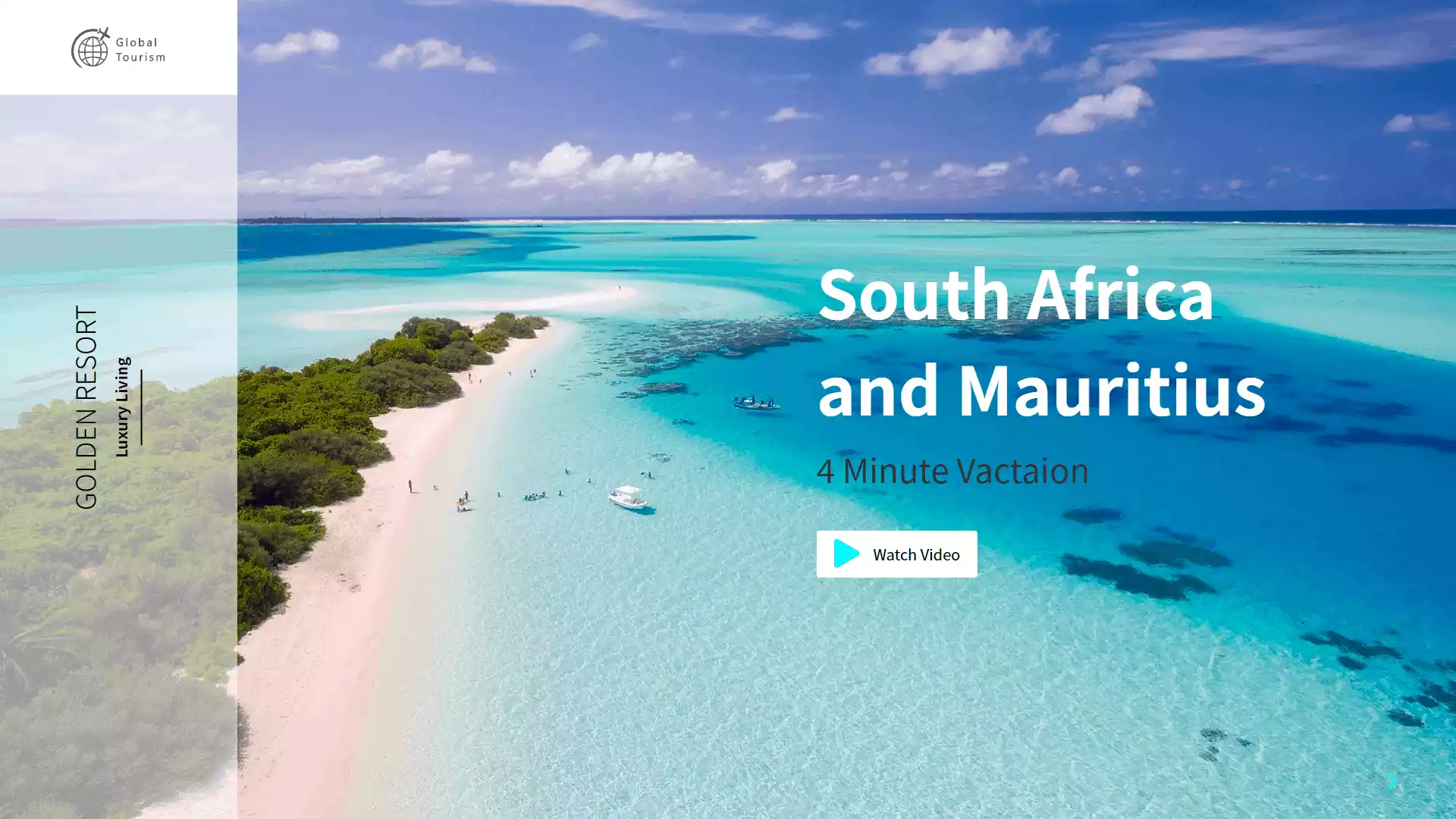 Travel Website With Video Background