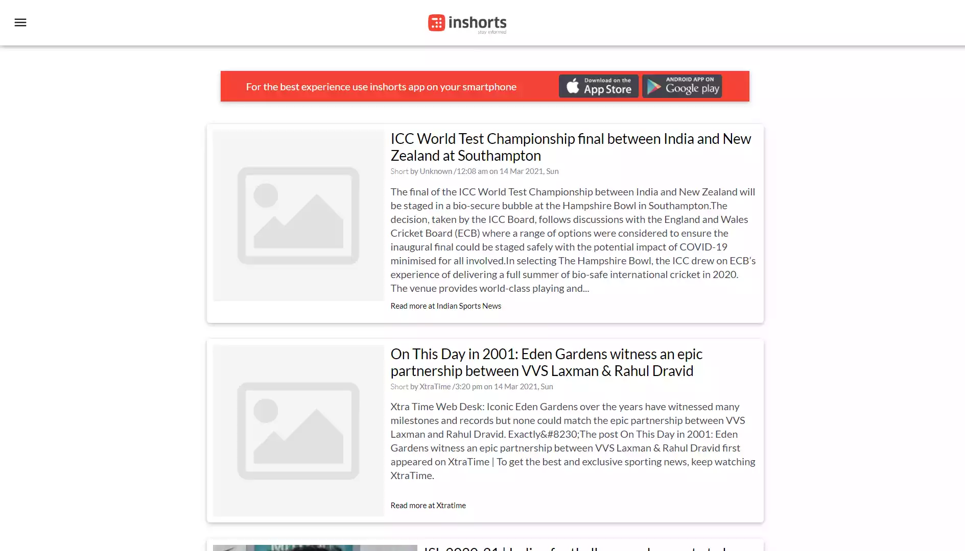 Inshorts Clone React JS