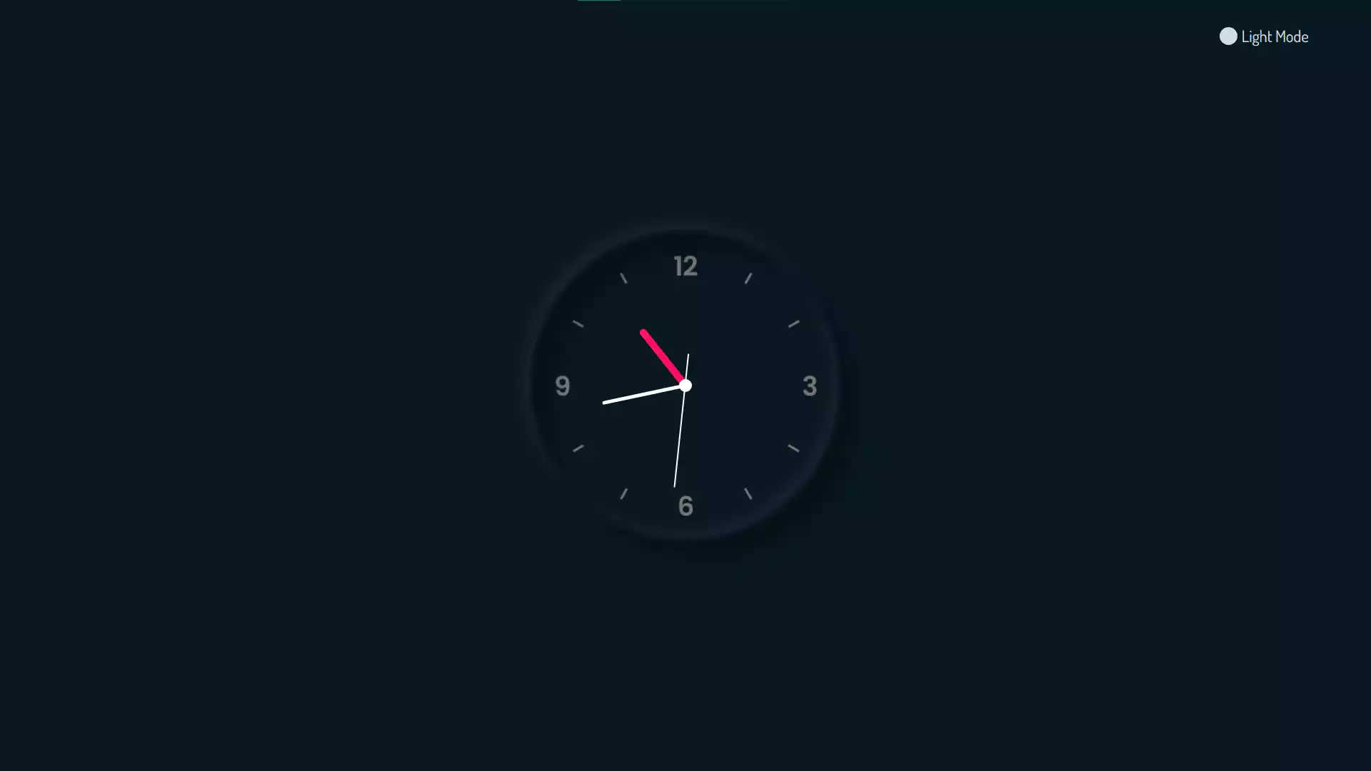 Neumorphism Working Analog Clock UI With Dark and Light Mode